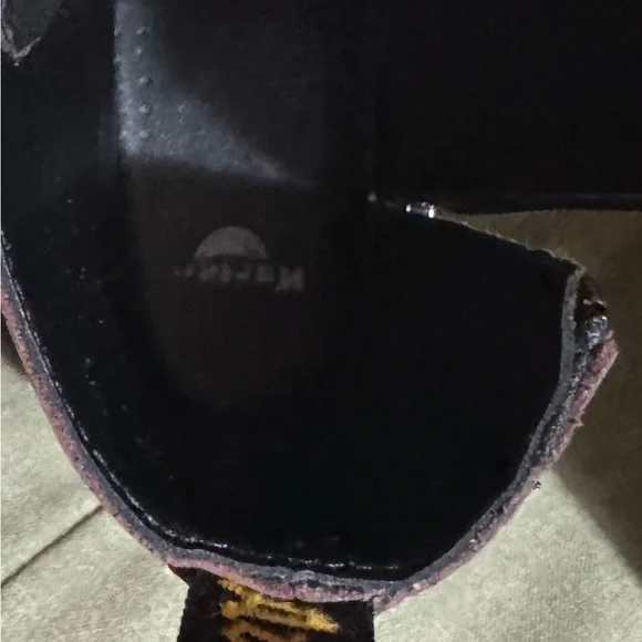 Dr. Martens Black and Burgundy Combat Boots - Picture 11 of 11